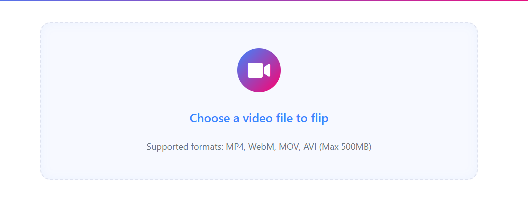 Upload video to flip video tool